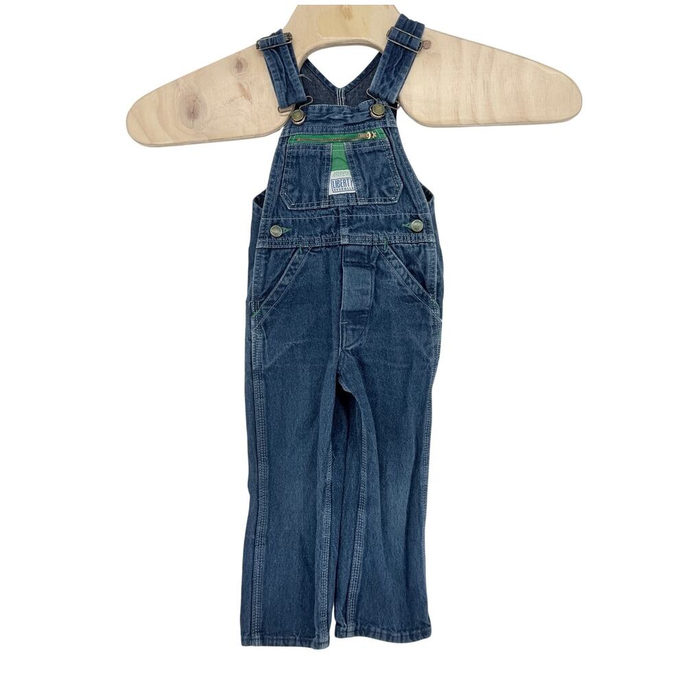 Liberty Overalls Youth Boys Size 4 Blue‎ Denim